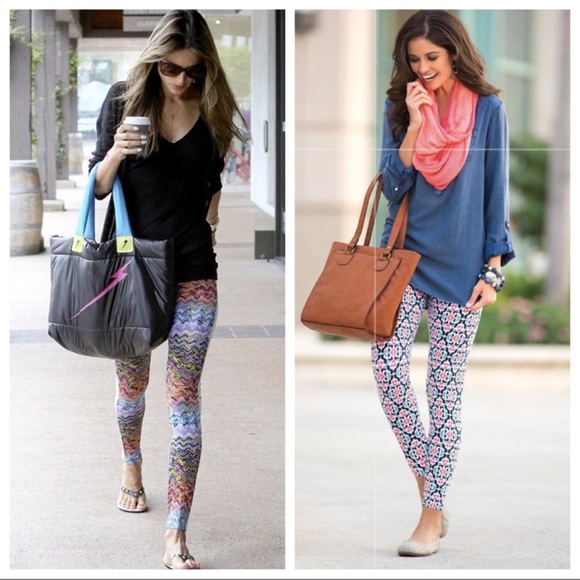 Pastel meets Neon Palm Leggings ✨ YOGA - Picture 9 of 10